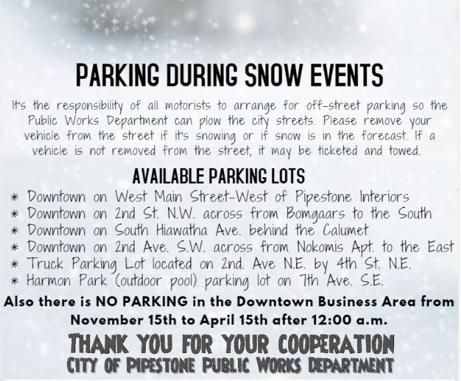 Parking During Snow Events