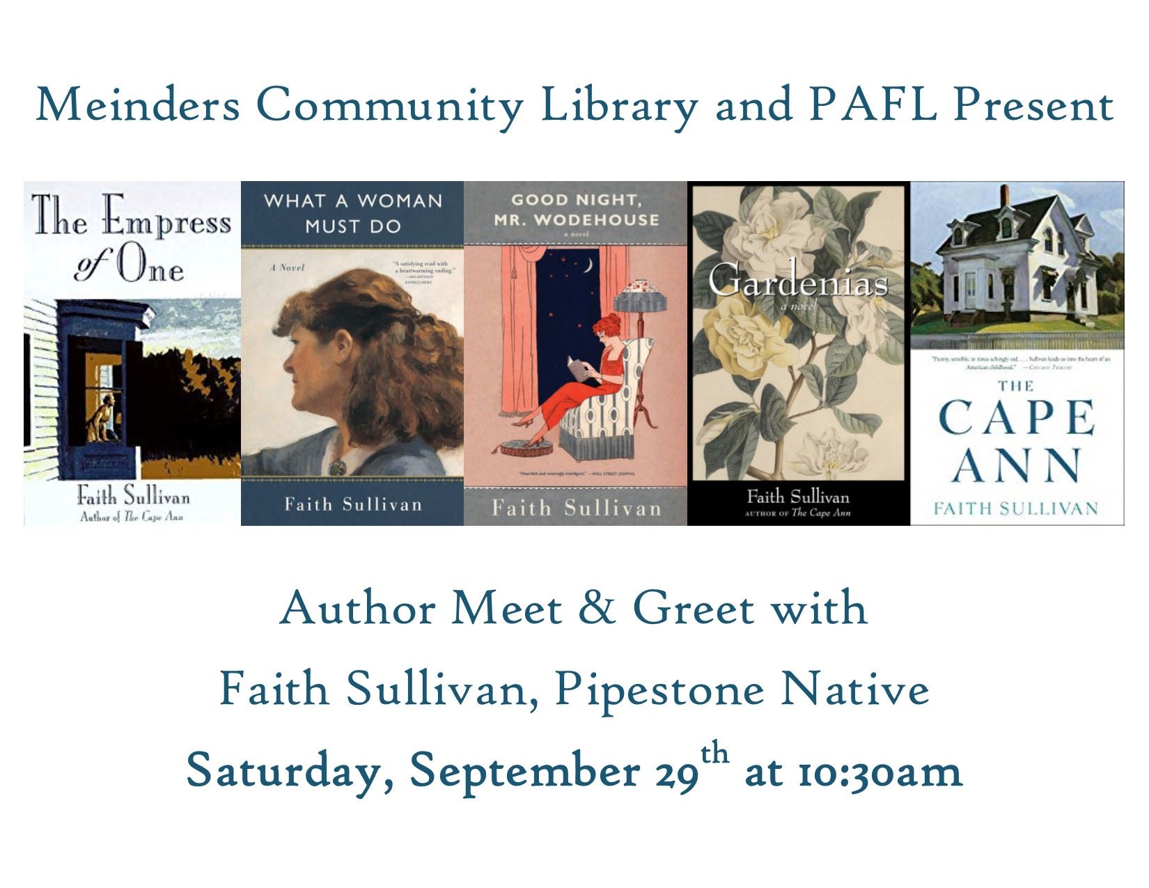 Faith Sullivan Flyer